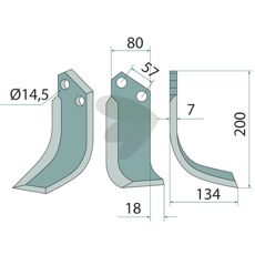 Fræsekniv højre, 73000107421V, perfekt valg til præcise snit.