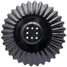 Tallerken med spor Ø560 mm, designet til bedre jordbearbejdning.