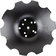 Tandret tallerken Ø510 mm, tilpasset til Agrisem 8 fastgørelsespunkter, til effektiv landbrug.