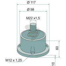 Leje Km040146, essentiel del for at holde maskiner i drift.