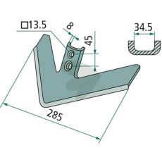 Gåsefodsskær 285, vigtigt for effektiv jordbearbejdning og plantevækst.
