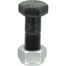 Knivskrue med møtrik M12x35 mm, 10.9, perfekt til at fæstne blade og knive.