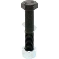 Skrue med låsemøtrik, sikrer en holdbar og stabil montering under belastning.