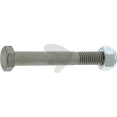 Bolt med låsemøtrik M12x90 mm, 12.9 for ekstra sikkerhed og holdbarhed.