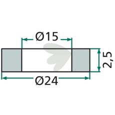 Skive 1012414, optimalt valg til at sprede belastningen i fastgørelsesanordninger.
