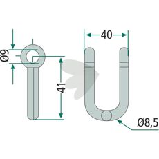 Agritec sjækel, 40 mm: stærk og pålidelig for opgaver indenfor byggeri og landbrug.