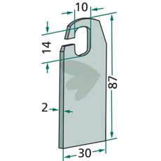 Kniv til vertikalskæring, model 8746000, effektiv til at forbedre græsplæner.