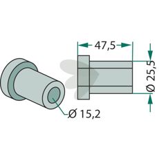 Indre bøsning model 09.894.01, perfekt til reparationer.