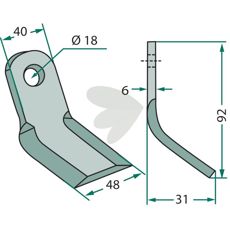 Y-hammerslag Dücer med 18mm hul, en pålidelig komponent til forskellige maskinbehov.
