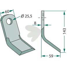Y-hammer designet til stenet jord, effektiv i barske forhold.