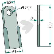 Ny model af lige kniv, fremragende til moderne arbejdsmetoder.