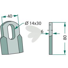 Lige kniv til Ferri, perfekt til præcise snit og langvarig ydeevne.
