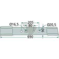 Vredet venstre kniv, perfekt til skræddersyede skæreopgaver og funktion.