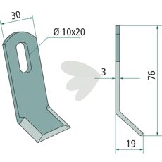 Y-snitter Fischer 10X20mm, perfekt til optimale maskinindstillinger.