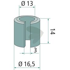 Spændebøsning af høj kvalitet, vigtig komponent til landbrugsudstyr.