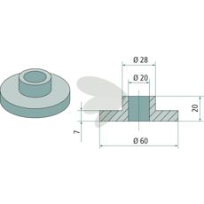 Indre bøsning 800-010, nødvendig del for effektiv drift af maskiner.