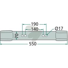 Drejkniv med 10mm tykkelse, passer perfekt til Hermes-maskiner for effektiv skæring.