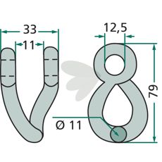 Sjækel Herder, 33mm, en vigtig del for at sikre effektiv drift af landbrugsmaskiner.
