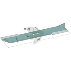 Lige kniv 6 mm tyk, specifikt designet til Hymach-maskiner.