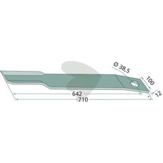 Venstre kniv H401-048, en vigtig del for effektiv drift af traktoren.