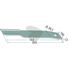 Højre kniv H401-027, afgørende for at opnå bedste resultater.