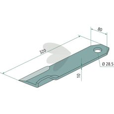 Kniv 2551158, vigtig komponent for maskinens effektive drift.