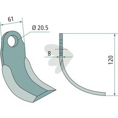 Buekniv, ideel til præcision ved jordbearbejdning og skærearbejde.