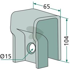 Robust beslag til effektiv montering og stabilitet under anvendelse.