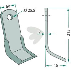 Y-skær Lagarde, designet til styrke og langvarig ydeevne.