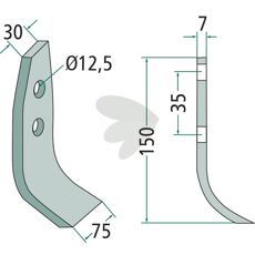 Blad Gyro Nicolas 12170100, komponent i høj kvalitet til effektiv maskindrift.