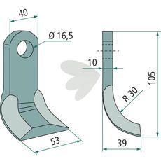 Y-hammer for Müthing og Palladino, perfekt til effektiv skæring og arbejde.