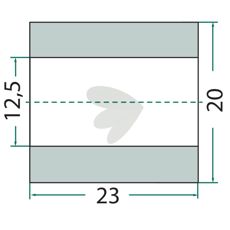 Bøsning for hammer Perfect, sikrer stabil holdning med hul 12,5mm.