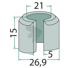Spændebøsning type 3.02991, sikrer en pålidelig lås.