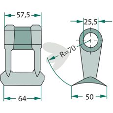Hammerflage Type BRS, designet til at være alsidig og effektiv i brug.