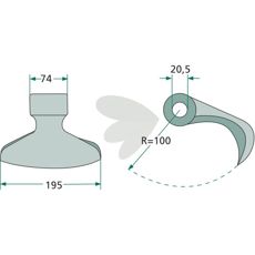 Hammerflage 20,5mm W11624, en robust løsning til forskellige industrielle applikationer.
