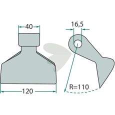 Hammerhakke 16,5 mm 7770713, et kvalitetsværktøj til effektivt arbejde.