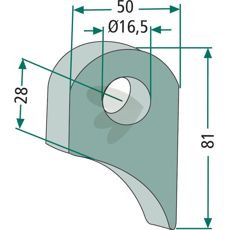 Holdbart beslag 81X50X16,5 til kvalitetsinstallation af maskiner.