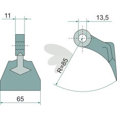 Hammer slag af høj kvalitet til traktorer og landbrug. Robust og holdbar.