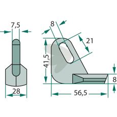 Hamreslag af typen Herminette, fremragende kvalitet til effektive sprængninger.