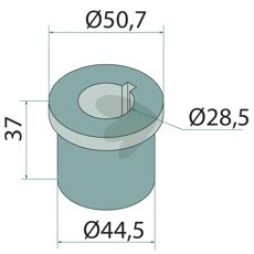 Bøsning til klinge Schulte 618-001, perfekt til reparation og vedligeholdelse.