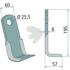 Vinkelkniv, designet til at give præcis skæring i forskellige materialer.