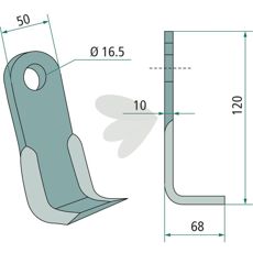 Vinkelkniv, et alsidigt værktøj til bearbejdning af forskellige materialer.