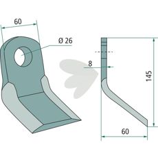 Y-malle Sicma med hul 26 mm, perfekt til alle opgaver inden for landbrug.