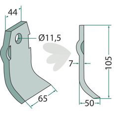 Blade til Spragelse Mica 112400, høj kvalitet og holdbar.