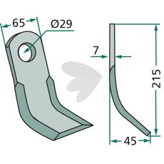 Y-slag Agram og Taarup med hul 29mm, optimal til effektiv skæring.