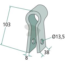Beslag 40880000, sikker og stabil løsning til landbrugsmaskiner.