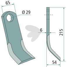 Y-slag fra Ugeløse med hul på 29mm, vigtigt for mange maskinapplikationer.