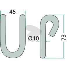 45mm Votex sjækel, konstrueret til styrke og holdbarhed.