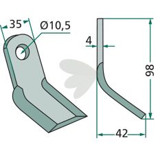 Y-hammer Mützing Rapid, 10,5mm, perfekt til maskinapplikationer og reparationer.