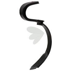 Pin med to lagre, komplet med skær, ideel til maskiner.